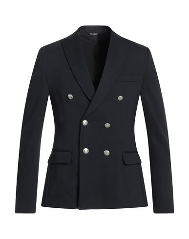 Daniele Alessandrini Homme Man Blazer Midnight Blue Size 38 Viscose, Polyamide, Elastane In Blue