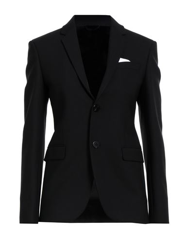 Shop Neil Barrett Woman Blazer Black Size 2 Polyester, Virgin Wool, Elastane