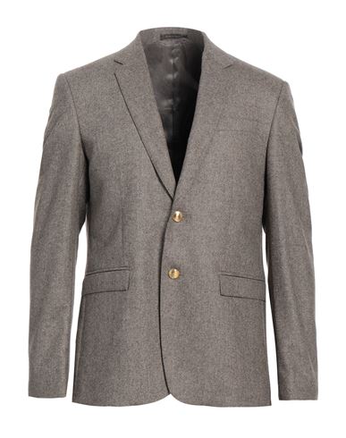 Shop Trussardi Man Blazer Khaki Size 36 Wool, Polyester, Cashmere In Beige