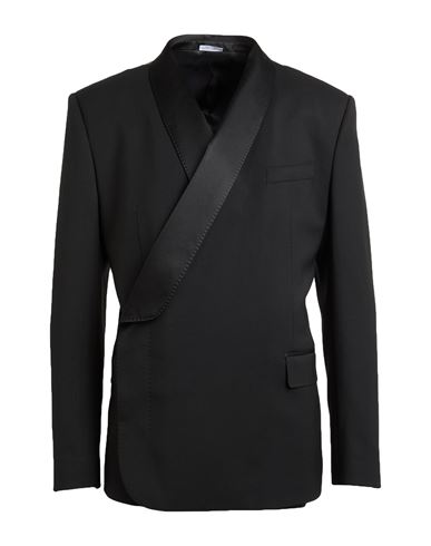 Dolce & Gabbana Man Blazer Black Size 50 Wool, Silk, Polyester, Elastane