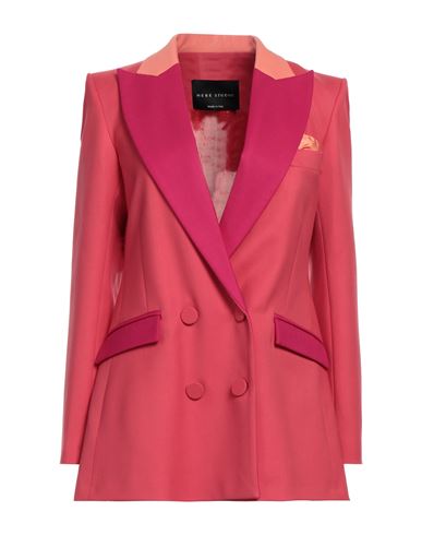 Hebe Studio Woman Blazer Fuchsia Size 4 Virgin Wool, Elastane In Pink
