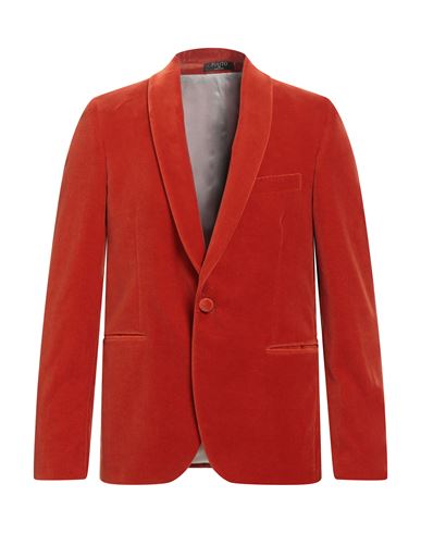 Pulito Man Suit Jacket Rust Size 42 Cotton In Red
