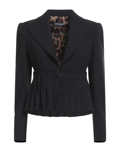 Dolce & Gabbana Woman Blazer Black Size 12 Virgin Wool, Elastane