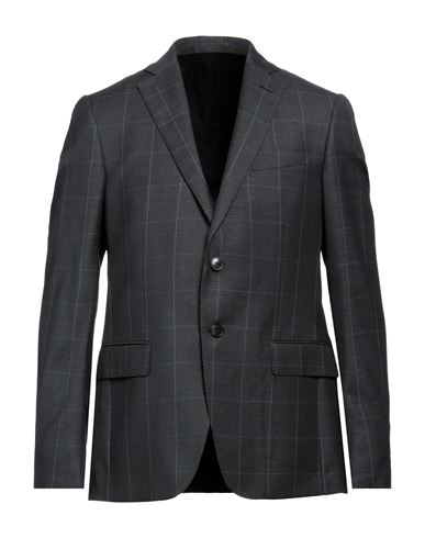 Lab. Pal Zileri Man Suit Jacket Steel Grey Size 42 Wool