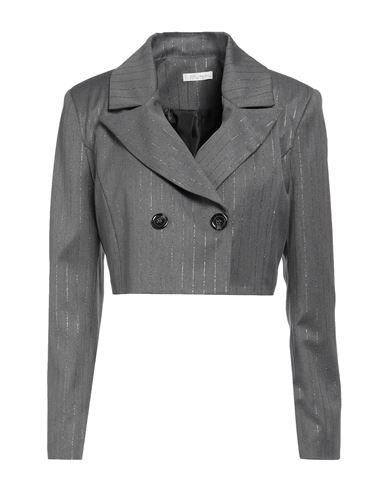 Motel Woman Blazer Grey Size M Polyester, Viscose, Elastane In Gray