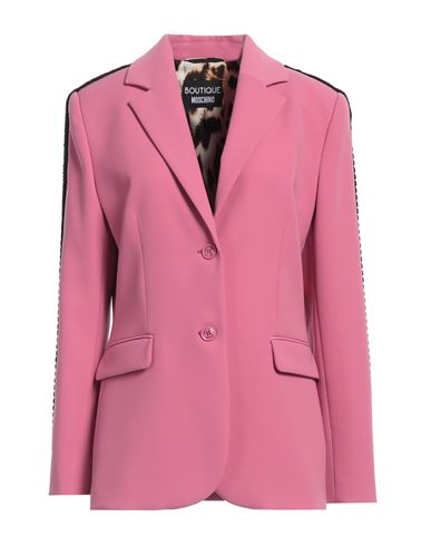 Shop Boutique Moschino Woman Blazer Pink Size 14 Polyester, Elastane, Wool, Acetate