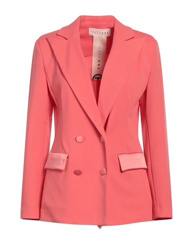 Haveone Woman Blazer Coral Size S Polyester, Elastane In Red