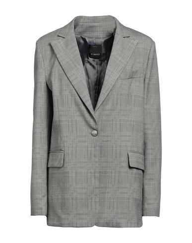 Pinko Woman Blazer Grey Size 10 Polyester, Viscose, Elastane