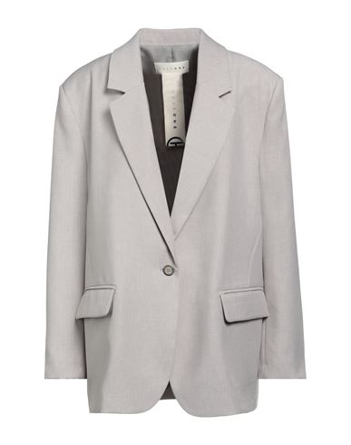Haveone Woman Suit Jacket Light Grey Size M Polyester