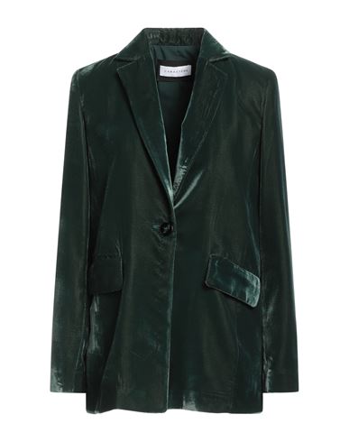 Caractere Caractère Woman Blazer Green Size 8 Polyester