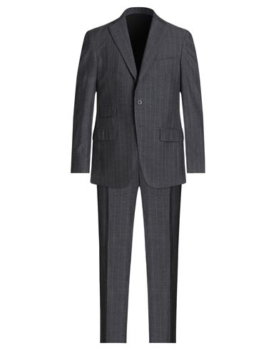 Doppiaa Man Suit Steel Grey Size 42 Virgin Wool