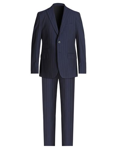 Doppiaa Man Suit Midnight Blue Size 42 Virgin Wool