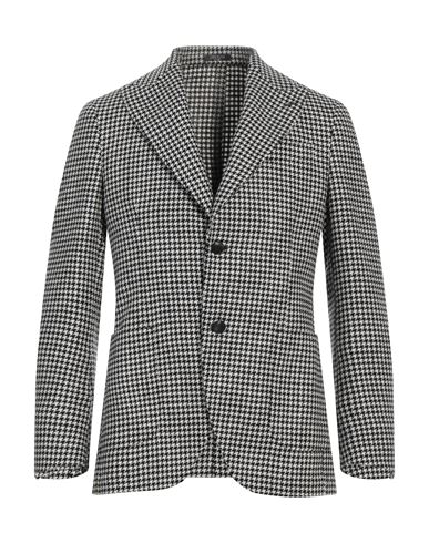 Breras Milano Man Suit Jacket Black Size 38 Wool, Elastane, Polyamide, Cotton In Black