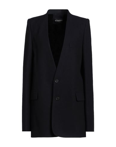 Ann Demeulemeester Woman Blazer Navy Blue Size 10 Virgin Wool