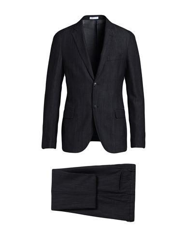 Boglioli Man Suit Steel Grey Size 38 Virgin Wool, Cotton, Elastane
