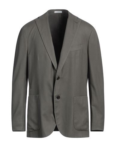 Boglioli Man Blazer Military Green Size 44 Wool, Polyester In Gray