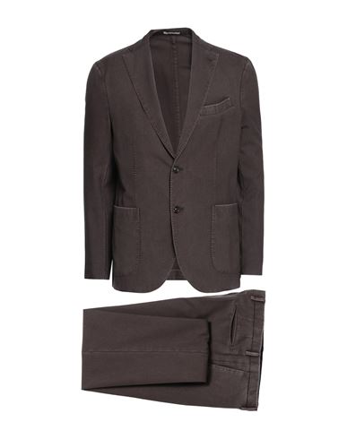 Boglioli Man Suit Brown Size 38 Virgin Wool