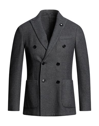 Lardini Man Blazer Lead Size 42 Wool, Polyester, Polyamide In Grey