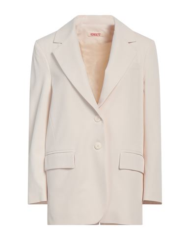 Kontatto Woman Blazer Cream Size L Polyester, Elastane In White
