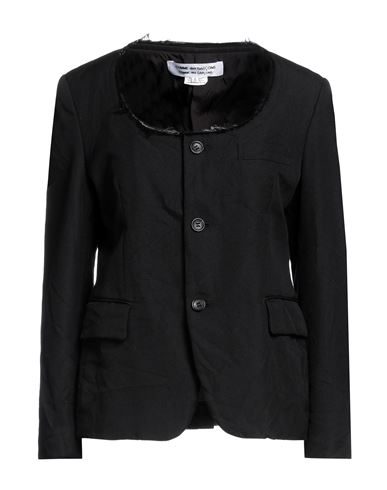 Woman Blazer Black Size 12 Polyester, Viscose, Elastane