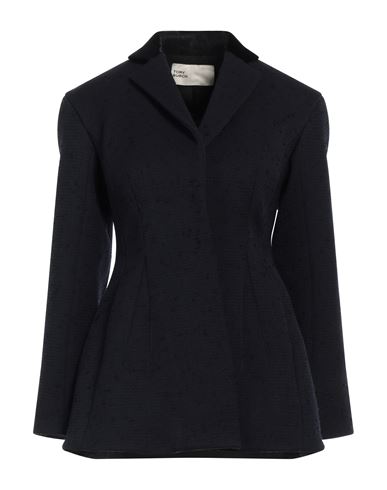 Tory Burch Woman Blazer Navy Blue Size 2 Wool, Nylon, Elastane