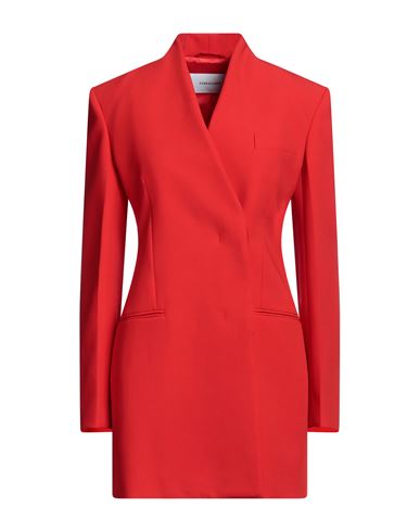 Ferragamo Woman Suit Jacket Red Size 2 Virgin Wool