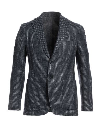 Angelo Nardelli Man Suit Jacket Midnight Blue Size 38 Wool, Silk