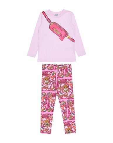 Shop Moschino Kid Toddler Girl Co-ord Pink Size 6 Cotton, Elastane