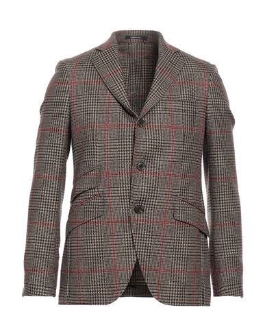 Angelo Nardelli Man Suit Jacket Khaki Size 40 Virgin Wool In Beige