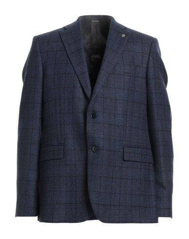 Angelo Nardelli Man Suit Jacket Navy Blue Size 46 Virgin Wool, Polyamide