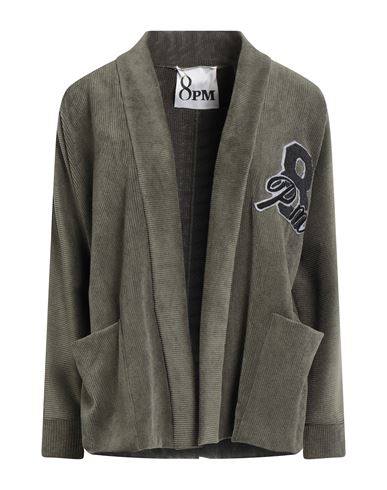 8PM 8PM WOMAN BLAZER MILITARY GREEN SIZE XXS POLYESTER, NYLON, ELASTANE 