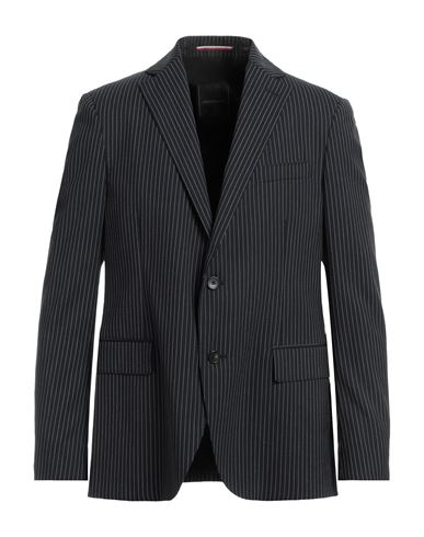 Tommy Hilfiger Man Blazer Black Size 40 Wool, Polyester, Cotton, Elastane