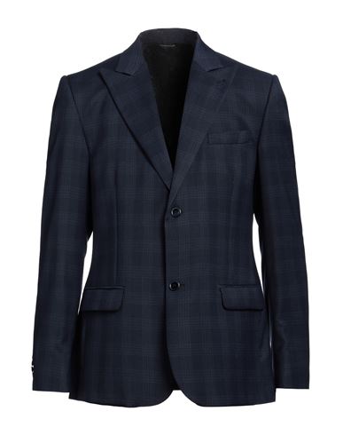 Shop Grey Daniele Alessandrini Man Blazer Navy Blue Size 44 Polyester, Elastane