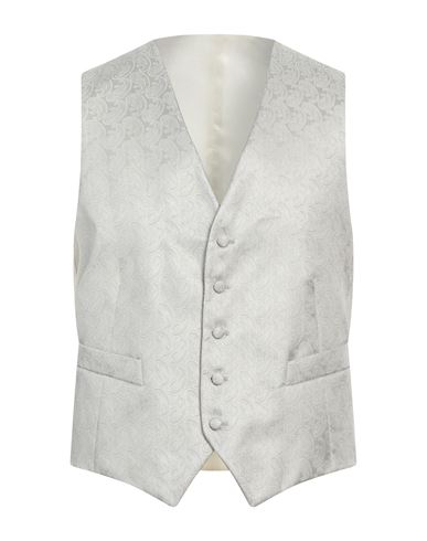 Sartoria Latorre Man Tailored Vest Light Grey Size 40 Silk, Cupro