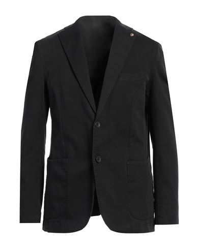 Barbati Man Blazer Black Size 44 Cotton, Elastane