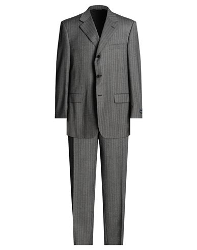 Canali Man Suit Lead Size 42 Pure Virgin Wool Iws, Super 130s Wool In Grey