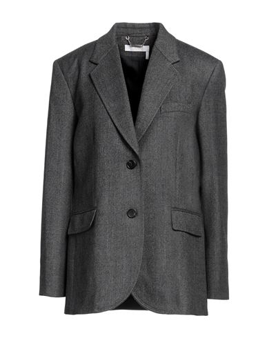 Chloé Woman Blazer Lead Size 8 Wool, Cashmere In Grey
