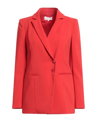 Shop Patrizia Pepe Woman Blazer Red Size 8 Polyester, Elastane