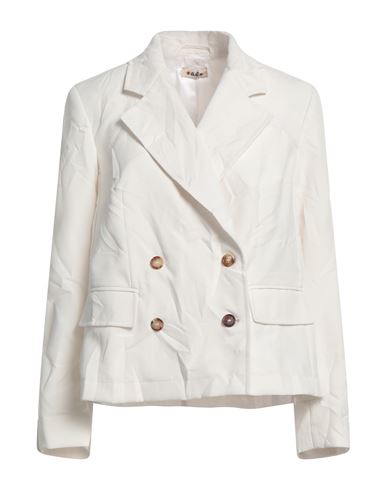 A.b. A. B. Woman Suit Jacket Ivory Size 4 Polyester In White