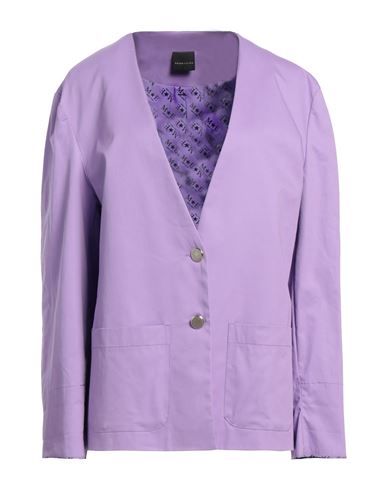 Marc Ellis Woman Blazer Light Purple Size 10 Cotton, Elastane, Polyester