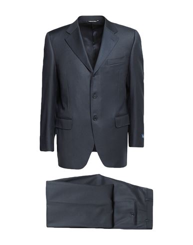 Canali Man Suit Black Size 40 Virgin Wool