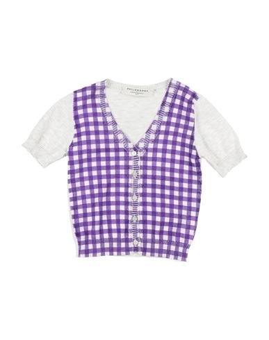 Shop Philosophy Di Lorenzo Serafini Toddler Girl Cardigan Purple Size 4 Cotton