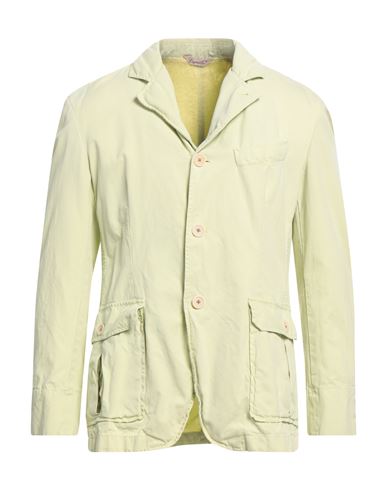 Capalbio Man Suit Jacket Light Green Size 40 Cotton