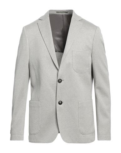 Pal Zileri Man Suit Jacket Grey Size 44 Cotton