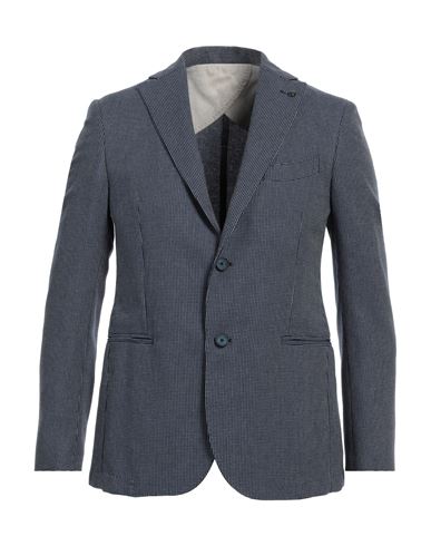 Barbati Man Suit Jacket Navy Blue Size 38 Cotton, Polyester