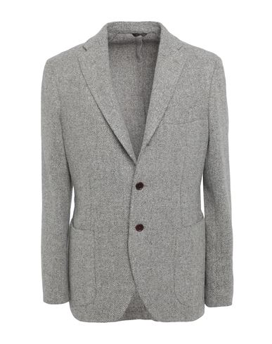 Luigi Borrelli Napoli Man Suit Jacket Dove Grey Size 38 Wool