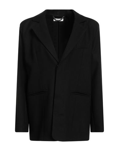 Maria Vittoria Paolillo Mvp Woman Blazer Black Size 8 Viscose, Wool, Polyester