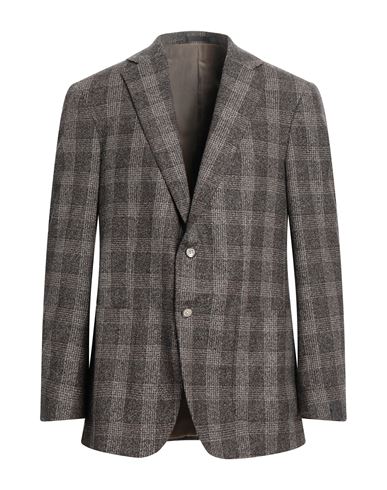 Eduard Dressler Man Blazer Khaki Size 46 Wool, Silk, Polyester In Beige