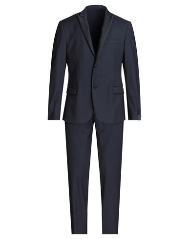 Alessandro Dell'acqua Man Suit Midnight Blue Size 44 Virgin Wool, Elastane