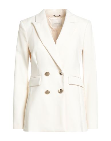Anna Molinari Woman Blazer Ivory Size 10 Cotton, Polyamide, Elastane In White